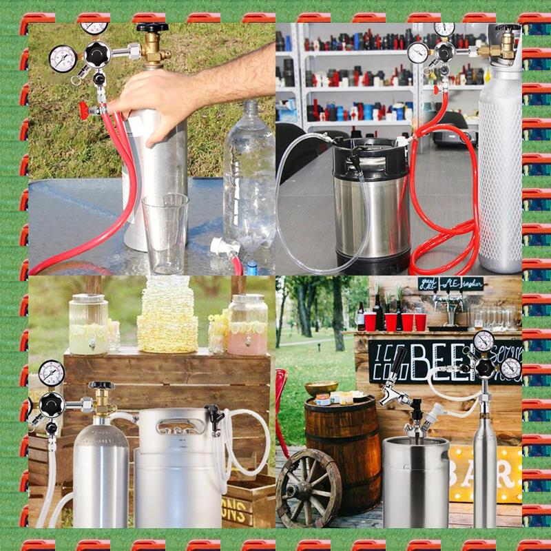 Co2 Regulator Dual Stage - CGA-320 Regulator beczki, dwustopniowy regulator Co2
