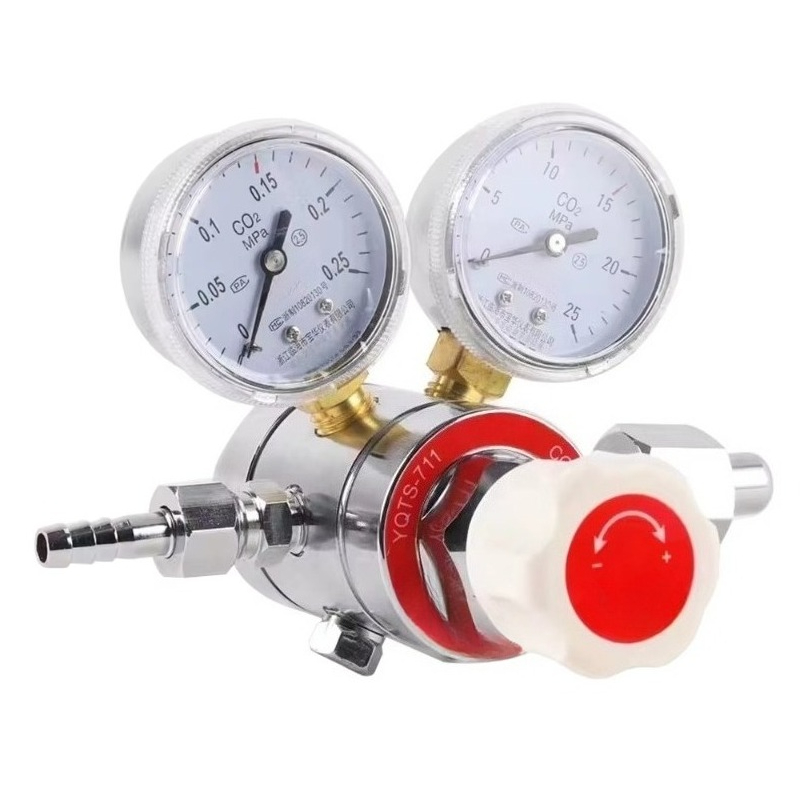 Co2 Regulator Dual Stage - Regulator CO2 dwustopniowy z podwójnymi manometrami
