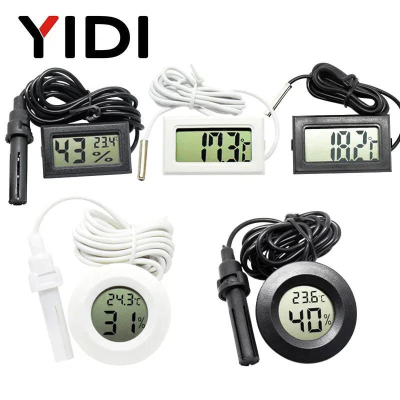 Planted Aquarium Temperature - Mini LCD cyfrowy termometr higrometr miernik
