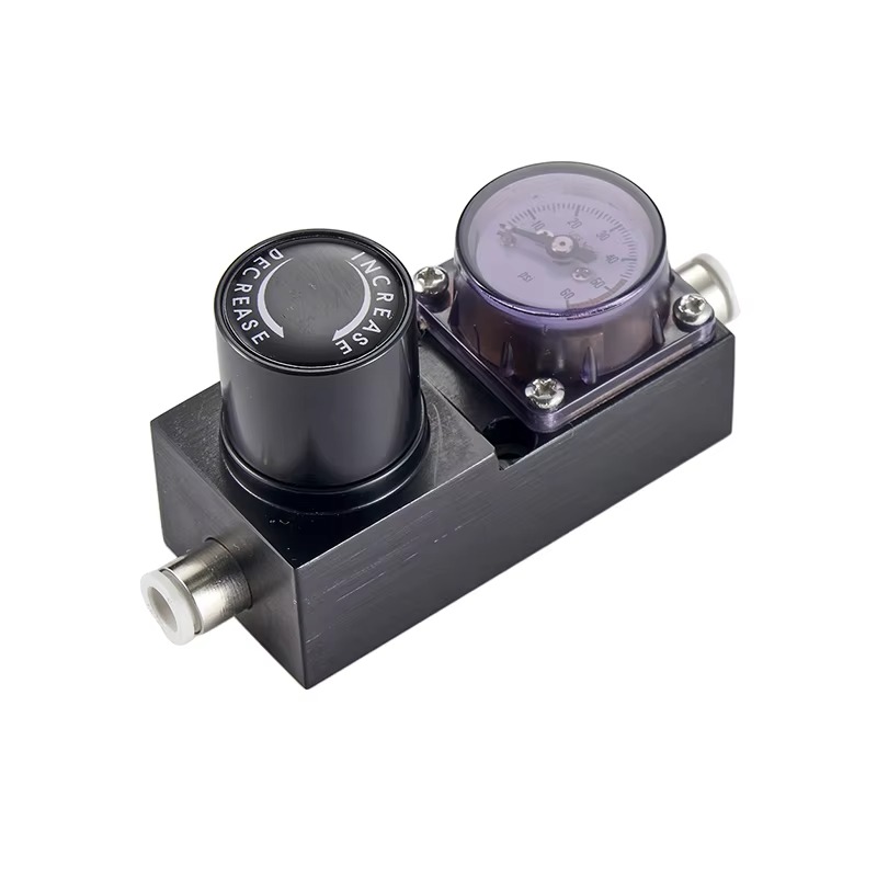 Co2 Regulator Dual Stage - Aluminiowy dwustopniowy mini reduktor ciśnienia CO2