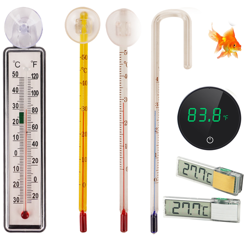 Planted Aquarium Temperature - Cyfrowy termometr do akwarium z przyssawką,