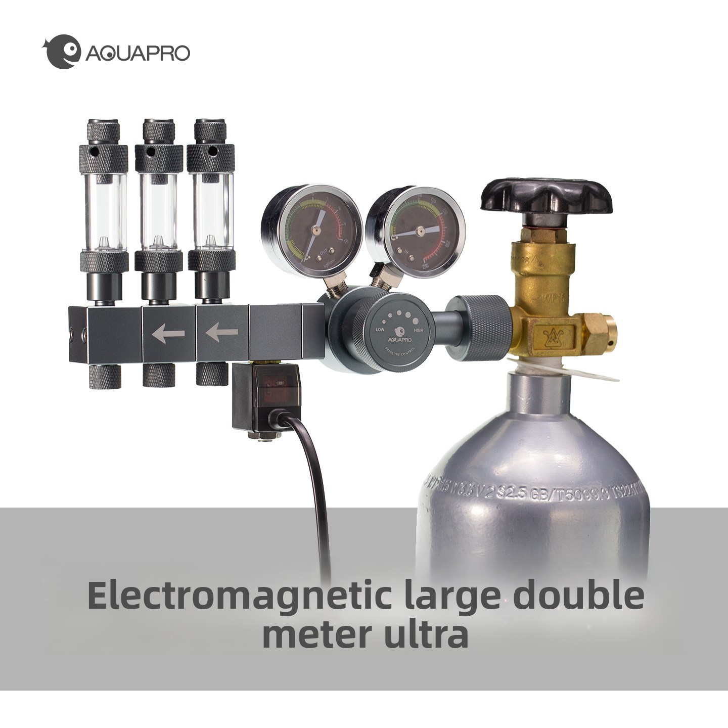 Co2 Regulator Dual Stage - AQUAPRO Profesjonalny Dwustopniowy Regulator CO2 z
