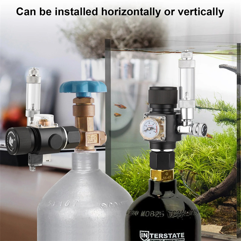 Co2 Regulator Dual Stage - Fzone Mini dwustopniowy Regulator Co2 zawór