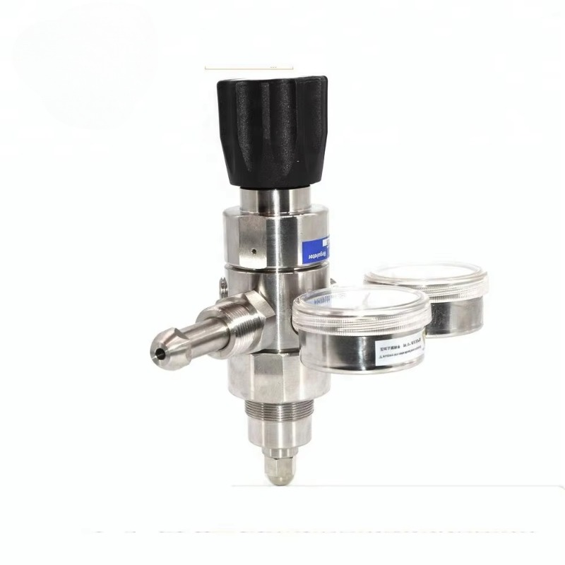 Co2 Regulator Dual Stage - Wysokociśnieniowy dwustopniowy regulator ciśnienia gazu CO2