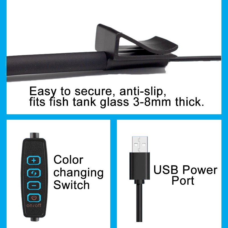 Lampa LED do akwarium USB, ośw – Aquarium Planted Tank Light recenzja i cena