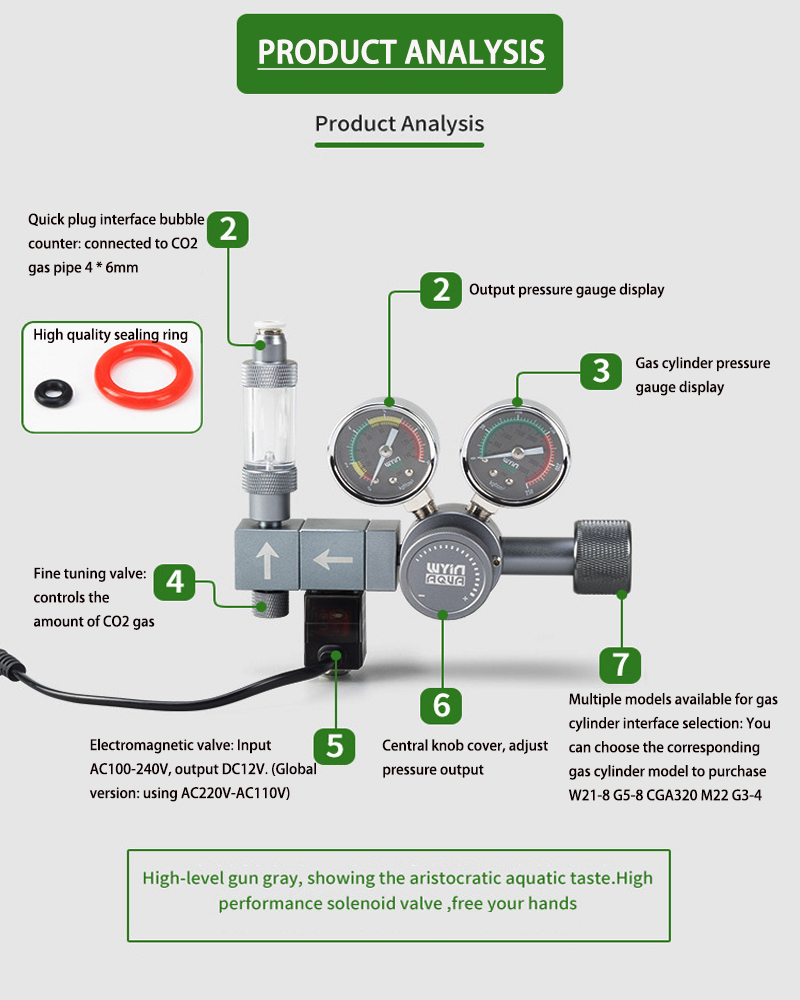 Regulator CO2 do akwarium DIY, – Co2 Regulator Dual Stage recenzja i cena