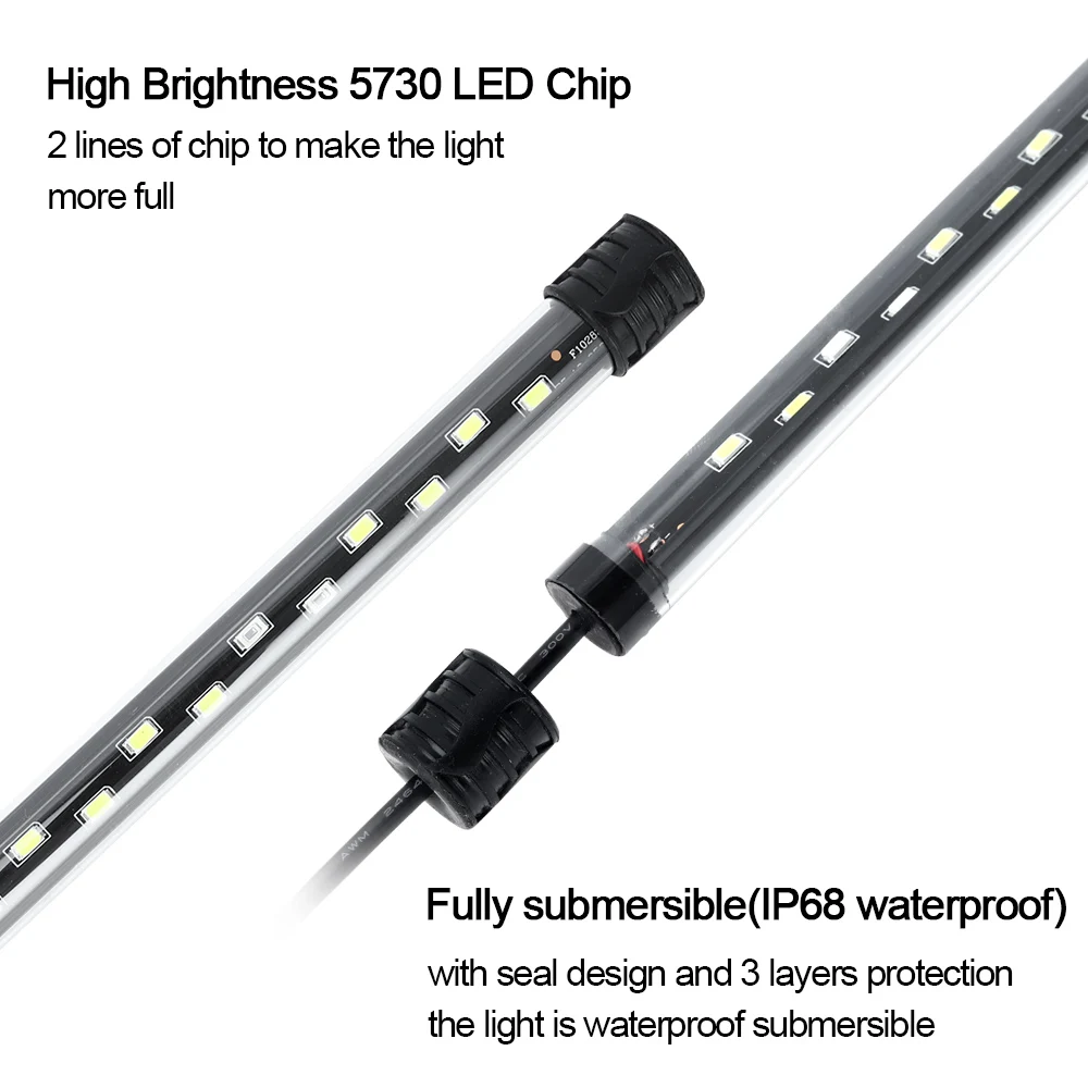 58CM oświetlenie do akwarium L – Aquarium Planted Tank Light recenzja i cena