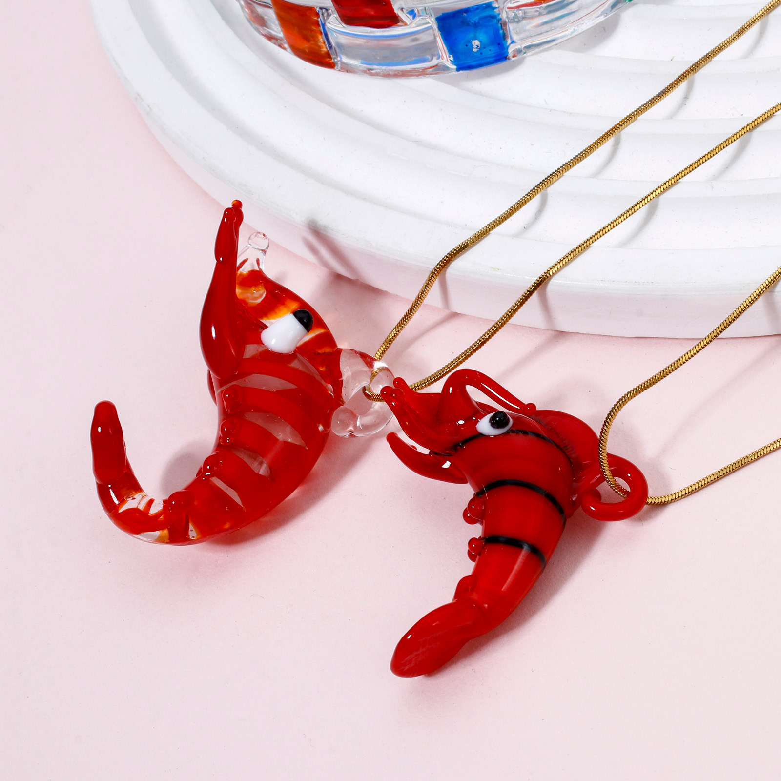 1PCs Cute Red Lobster Lampwork – Aquarium Plant Red recenzja i cena
