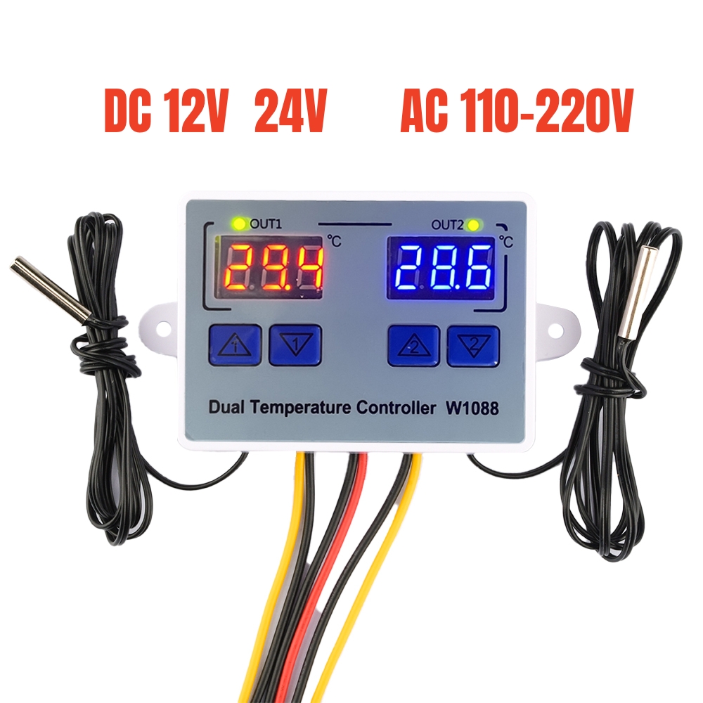 W1088 podwójny LED cyfrowy czu – Planted Aquarium Temperature recenzja i cena